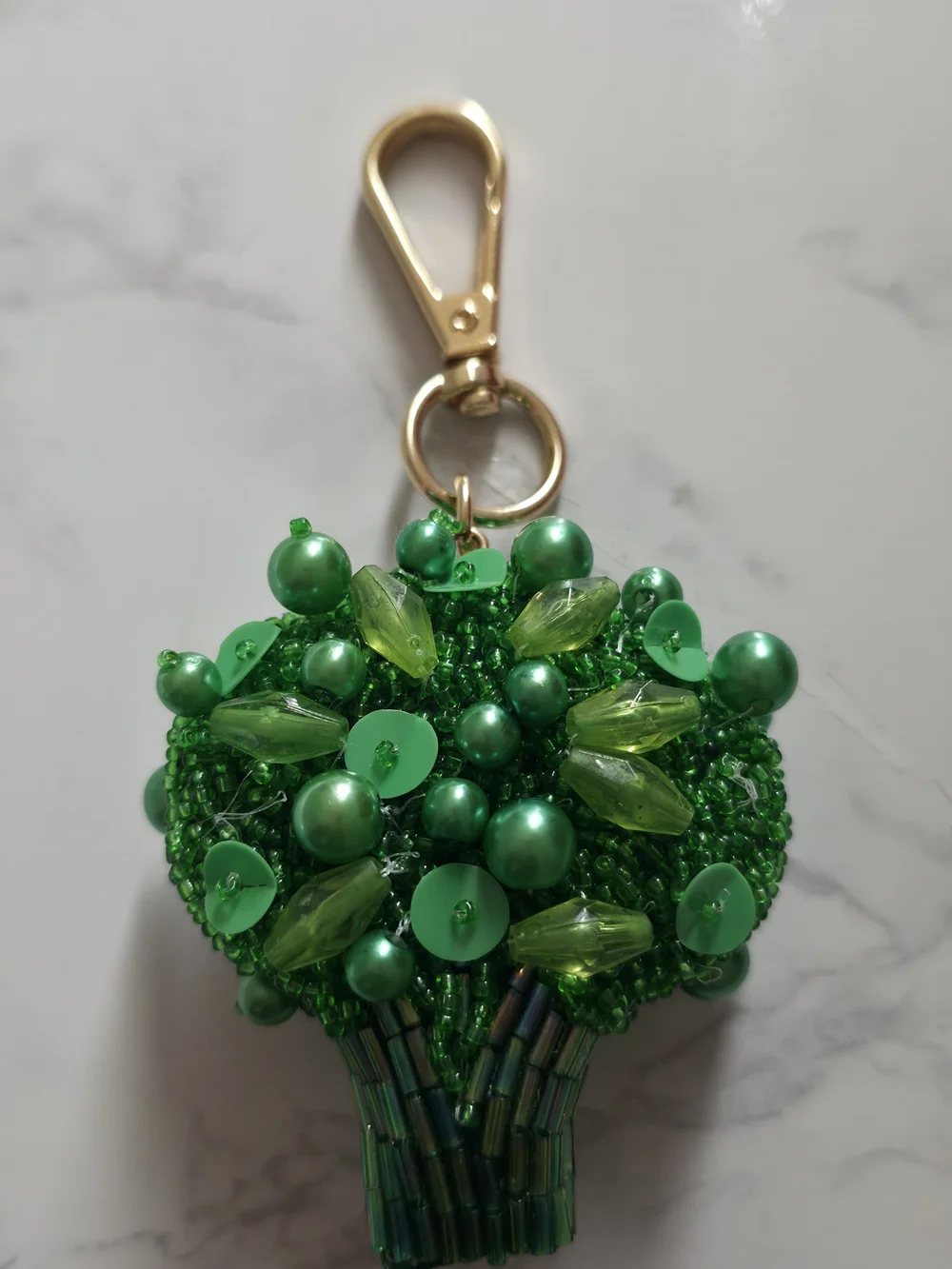 Broccoli Bouquet Keychain